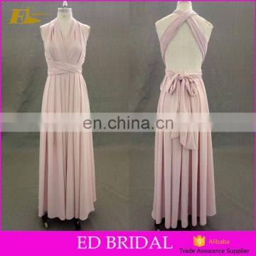 Hot Sale Sleeveless Chiffon Long Convertible Top Cheap Bridesmaid Dresses For Girls