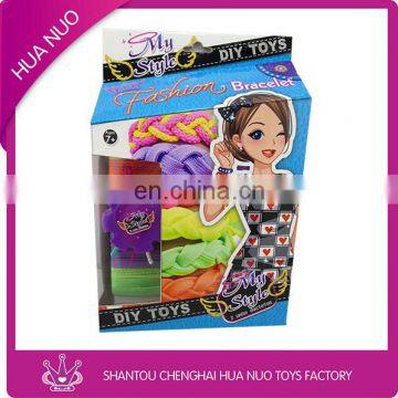 Little Girl Play DIY Shoelace Bracelet Set