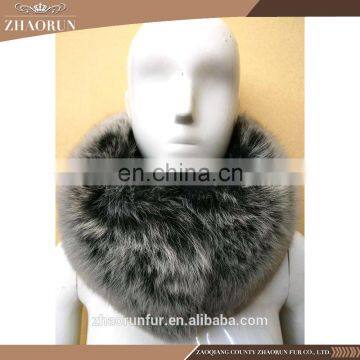 70*20cm Extra Large Natural Fox Fur Collar Real Fox Fur Scarf for Women photo-5