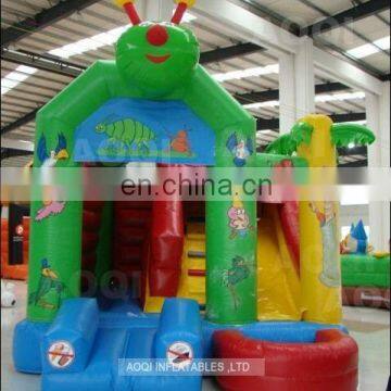 Different design combo game garden playing equipment inflatable slide bouncer