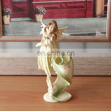 custom resin wing angel young and beautiful angel sexy girl angel for home decor