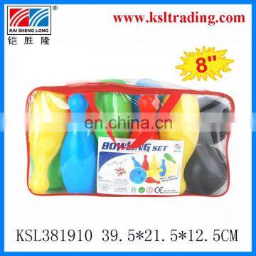 8"sport plastic bowling set toys