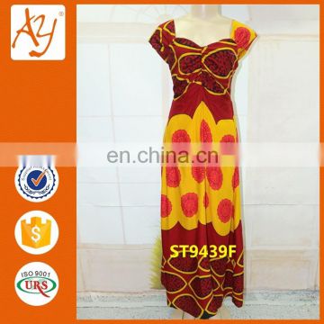 Hot sale african evening dresses women print kaftan design summer dresses