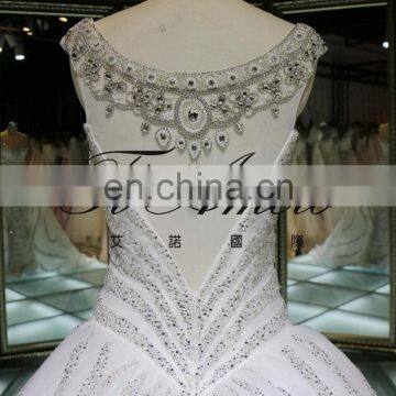 1A756 Princess Heavy Beading Luxury Shining Wedding Gown Evening Dress 2016 photo-6