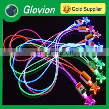 Hot sale custom lanyards LED Glowing Lanyards Led Lights Lanyards