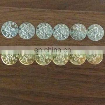 Personalized 18mm Tribal Gold and Silver Fake Belly Dance Coins With 3 Patterns Logo for Belly Dance P-9062 photo-4