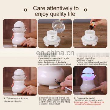 4W USB Charging Night Luminescent Pearl Ultrasonic Aromatherapy Humidifier With LED Colorful Light for Home / Office photo-5