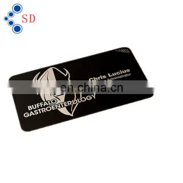 Anodized aluminum business card