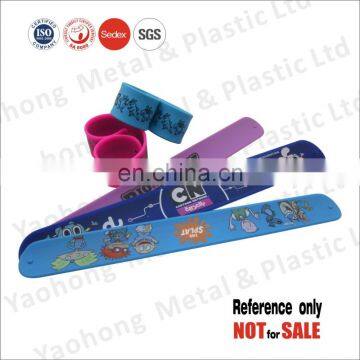 Custom printed full color funny silicone wristbands