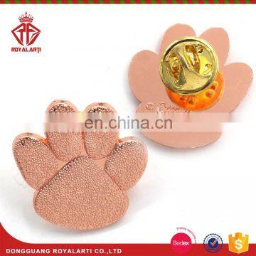 Lovely Shiny Copper Kitty Paw Custom Pet Lapel Pin