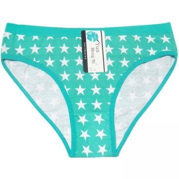 Yun Meng Ni Sexy Underwear Five Star Printed Girls Briefs Breathable Cotton Women's Panties photo-5