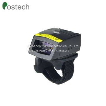 Wearable Warehouse Portable Finger Ring Laser 1D Barcode Scanners Mini Wireless Bluetooth Android Barcode Readers With Memory