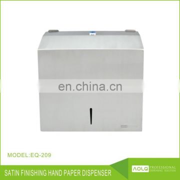 High quality closed welding processing stainless foldable hand towel dispenser