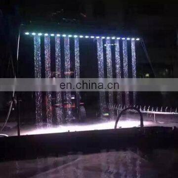 Wall waterfall fountain water print curtain CNC nozzle