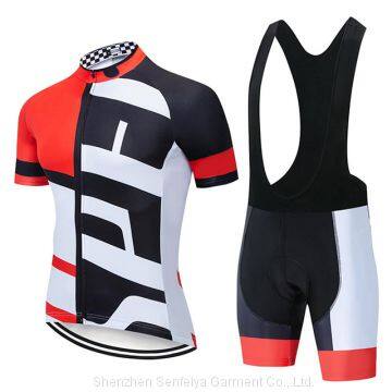 Wholesale Custom Quick Dry Cycling Jersey Wear Men's Sports Short Sleeve Sets