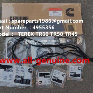 TEREX 4955356 GASKET SET UPPER ENGINE CUMMINS TR100 TR60 TR70 MT4400AC OFF HIGHWAY RIGID DUMP TRUCK MINING HAULER TRANSMISSION