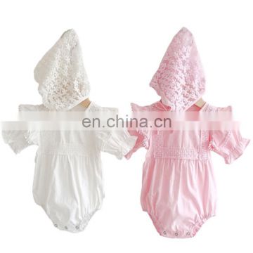 2020 Summer Baby Bodysuit New Lace Romper Short Sleeve Baby Cotton One-Piece Suit Baby Girl Clothes