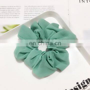Xugar Hair Accessories Chiffon Hair Scrunchies Solid Elastic Ties Rubber Gum Hair Rubber Ponytail Holder Rope Bands photo-4
