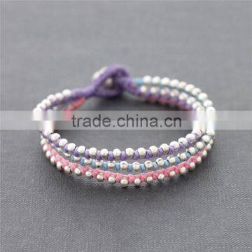 Miyuki asian costume jewelry made in china woven bracelet XE09-199