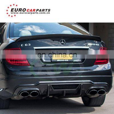C Class Carbon Fiber Rear Lip Spoiler Diffuser For for W204 C63 4 Door to Vorsteiner Style Carbon Finber Diffuser for C63 2012+ photo-2
