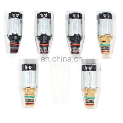 6 Pcs Set Original OEM 6T45E 6T40E 6T30E Transmission Solenoid Kit For Chevroet Cruze Equinox Malibu