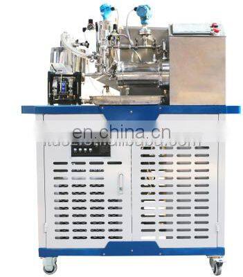 Laboratory 1L capacity pin type ceramic nano mill with chiller