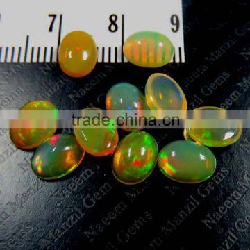 Ethiopian opal 6x8 mm oval cabochon