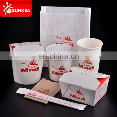 Disposable custom kraft paper brown take out lunch box