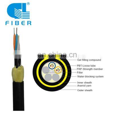 Free samples available Outdoor aerial kevlar non armoured communications single mode multimode adss fiber optic cable