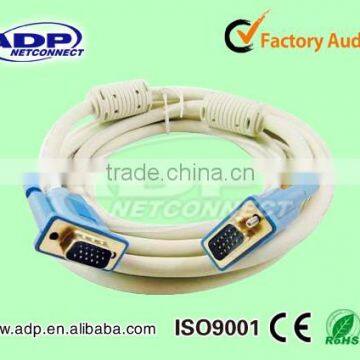 gold connector "male to male" VGA cable 1.5M 3+4/3+6 15 pin