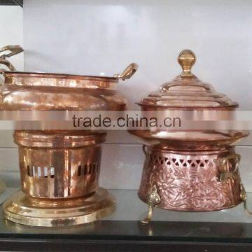CHAFING DISH FROM INDIA SOLID COPPER CHAFING DISH HOTELWARE