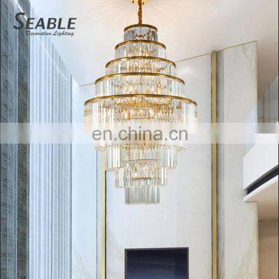 Hot Sale Indoor Decoration Chandelier Home Villa Luxury Crystal Pendant Lamp