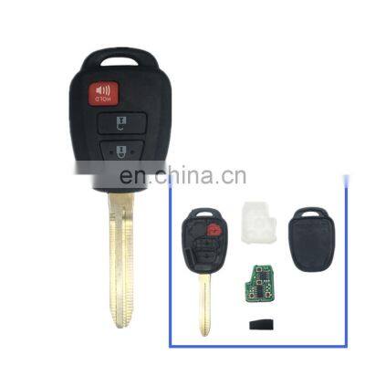 3 Buttons 315 Mhz Remote Control GQ4-52T Car Key H Chip For Toyota Sequoia RAV4 Tacoma Highlander Auto Smart key