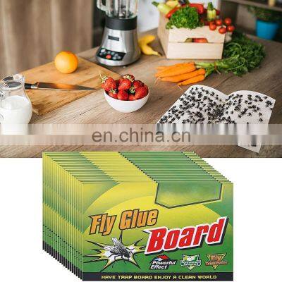 Non Toxic Gnat Glue Fly Paper Sticky Fly Strip Traps Fly Catcher for Kitchen Indoor Outdoor Use