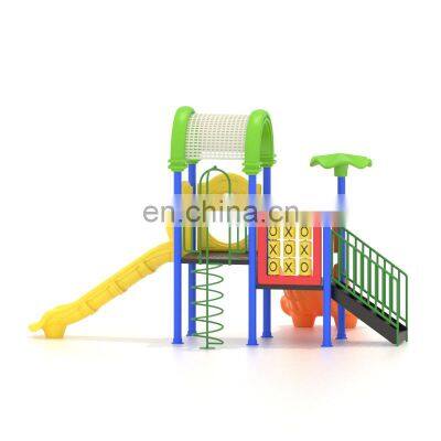 Happy Color Kindergarten Children Play House Set Plastic Outdoor Playground Equipment With Slide for Kids 5-10 Kids 1 Years photo-5