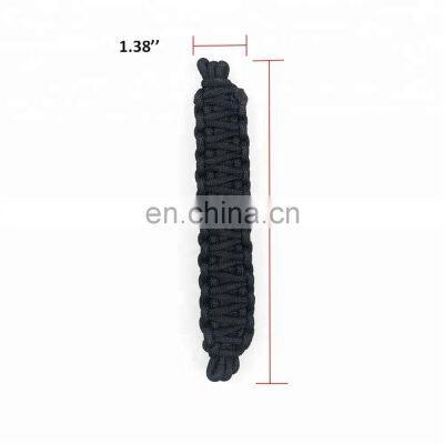 2PCS Black Paracord Door Limiting Straps Limiter Restrictor For Jeep Wrangler CJ YJ TJ JK photo-3