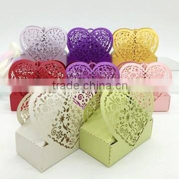 New Ideas Laser Love Heart Favor Gift Wedding Candy Box