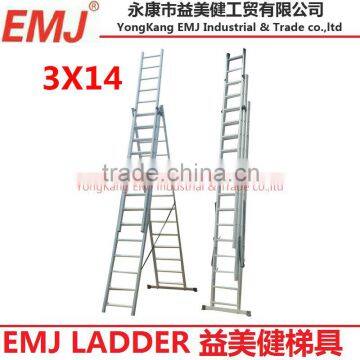 3 Section extension ladder 3X14