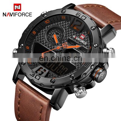 Naviforce NF9134 Sports Watches for Men Custom Logo Double Display Functional Luxury Designer Watches