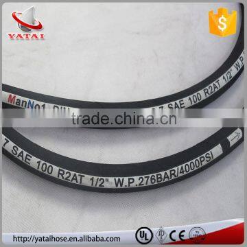 Stainless Steel Wire Braided Hydraulic Hose Covered Oil Line