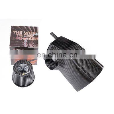 Custom Made Dry Carbon Fiber Auto Cold Air Intake Filters Car Air Filter Intake Pipe for Alfa Romeo Stelvio 2.0T