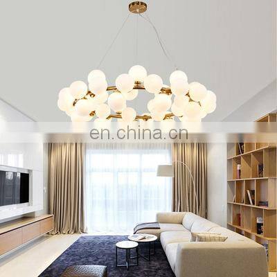 Modern Chandelier Crystal Ball Fixture Minimalist Pendant Ceiling Lamp For Dining Room Living Room Bedroom