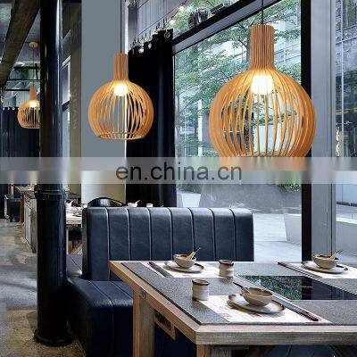 Top Quality Birdcage Natural Basswood Handmade Bamboo Rattan Chandeliers for Living Room Restaurant Pendant Light photo-2