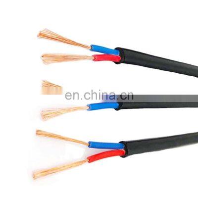 China Manufacture Price 1 sq mm 0.3mm 0.75mm copper electric double insulated pvc wire cable