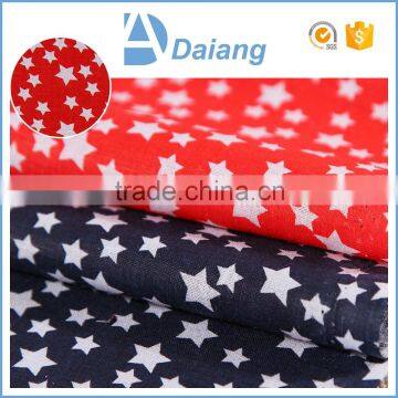 wholesale popular pattern cheap star printed cotton fabric for sofa cover and toy