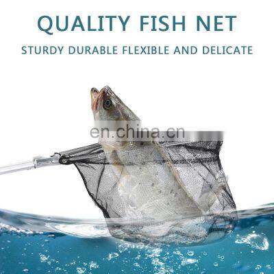 Folding Lightweight Fishing Net Extended Telescopic Rod Handle Aluminum Alloy Fish Catch Fishing Aluminum Landing Net photo-2
