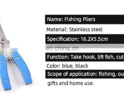 High Grade Multifunction NINJA PRO NP681 Lure Pliers Curved Mouth Fishing Pliers Stainless Steel Fishing Line Tongs photo-5