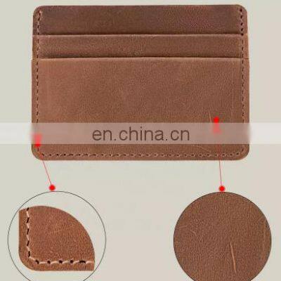 Genuine leather card holder wallet for men business wholesale high quality retail top original skin 2022 style RFID OEM ODM