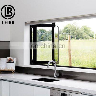 Modern popular design aluminum folding  exterior  vertical folding windows