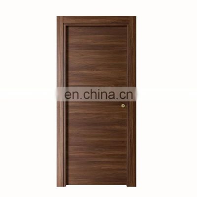 Interior house wooden design wood hotel modern panel solid wood flush door